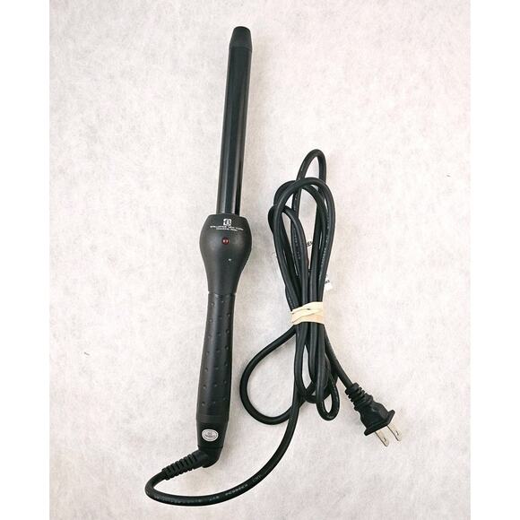 Brilliance New York Curling Wand 3/4” Clipless, Black - Picture 1 of 5